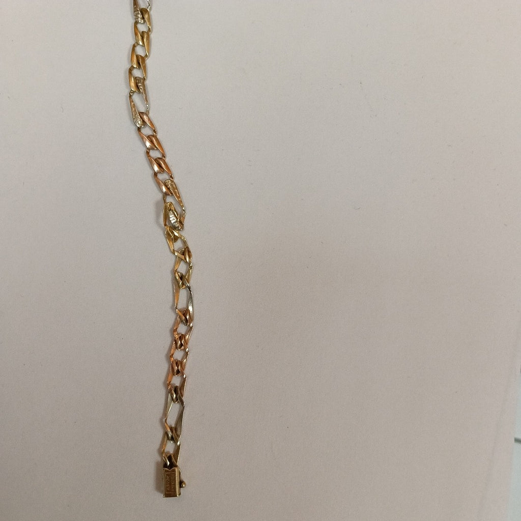 PULSERA ORO COMBINADO 14 K 9,40 GRMS (SEMINUEVO)