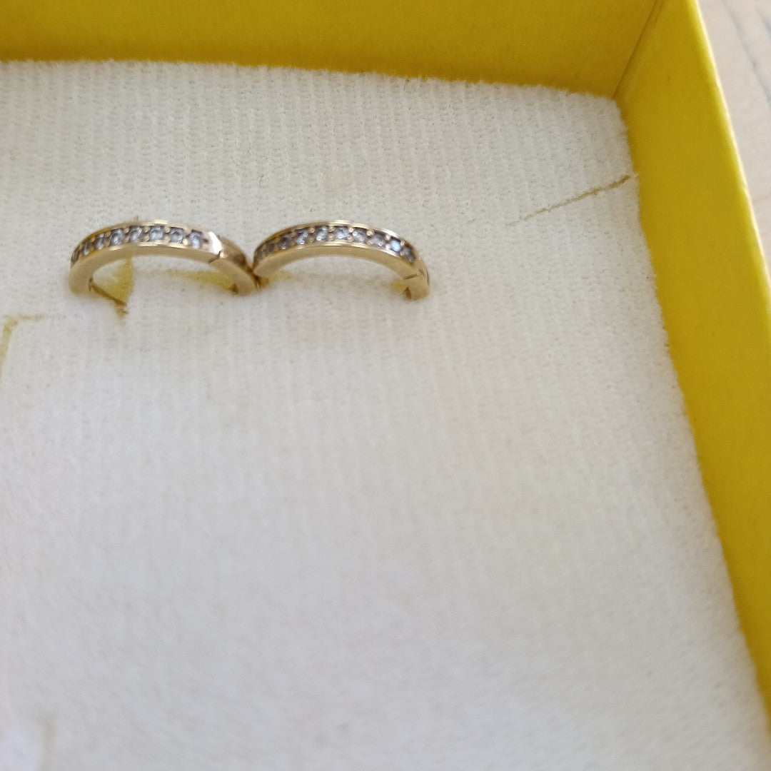 ARRACADAS PAR ORO 10 K 1.7 GRMS (SEMINUEVO)