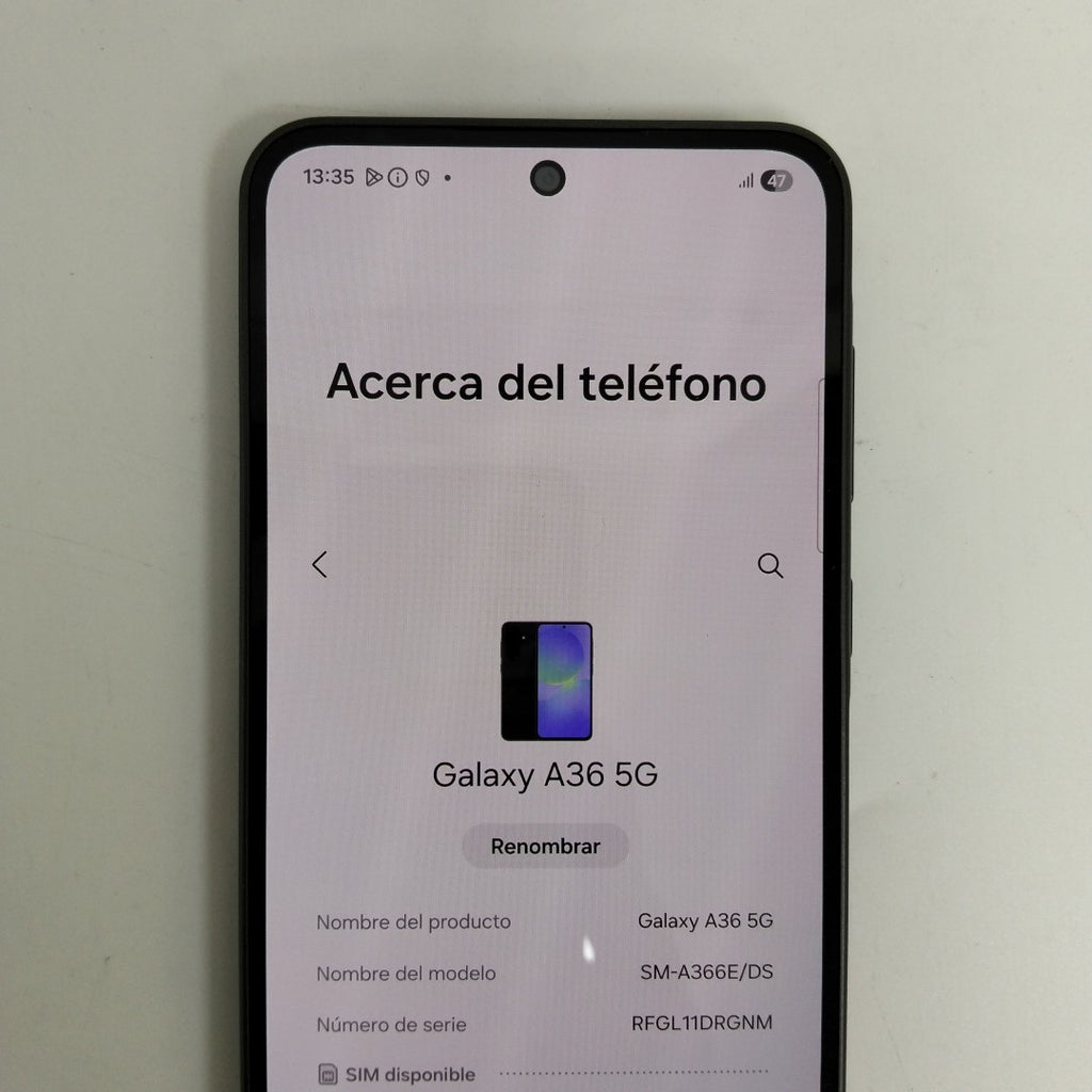 CELULAR SAMSUNG GALAXY A36 5G SM-A366E (2025) 128 GB 6 GB RAM (SEMINUEVO)