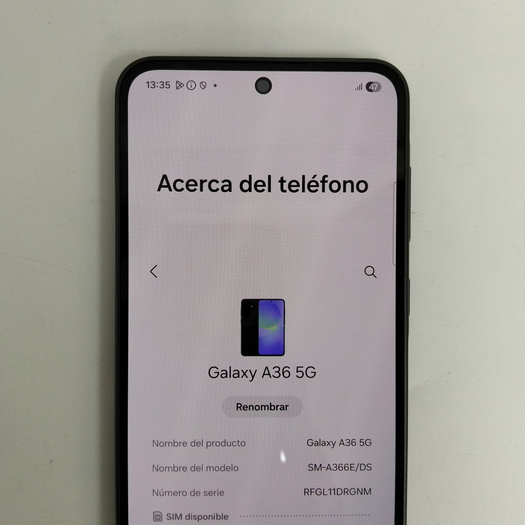 CELULAR SAMSUNG GALAXY A36 5G SM-A366E (2025) 128 GB 6 GB RAM (SEMINUEVO)