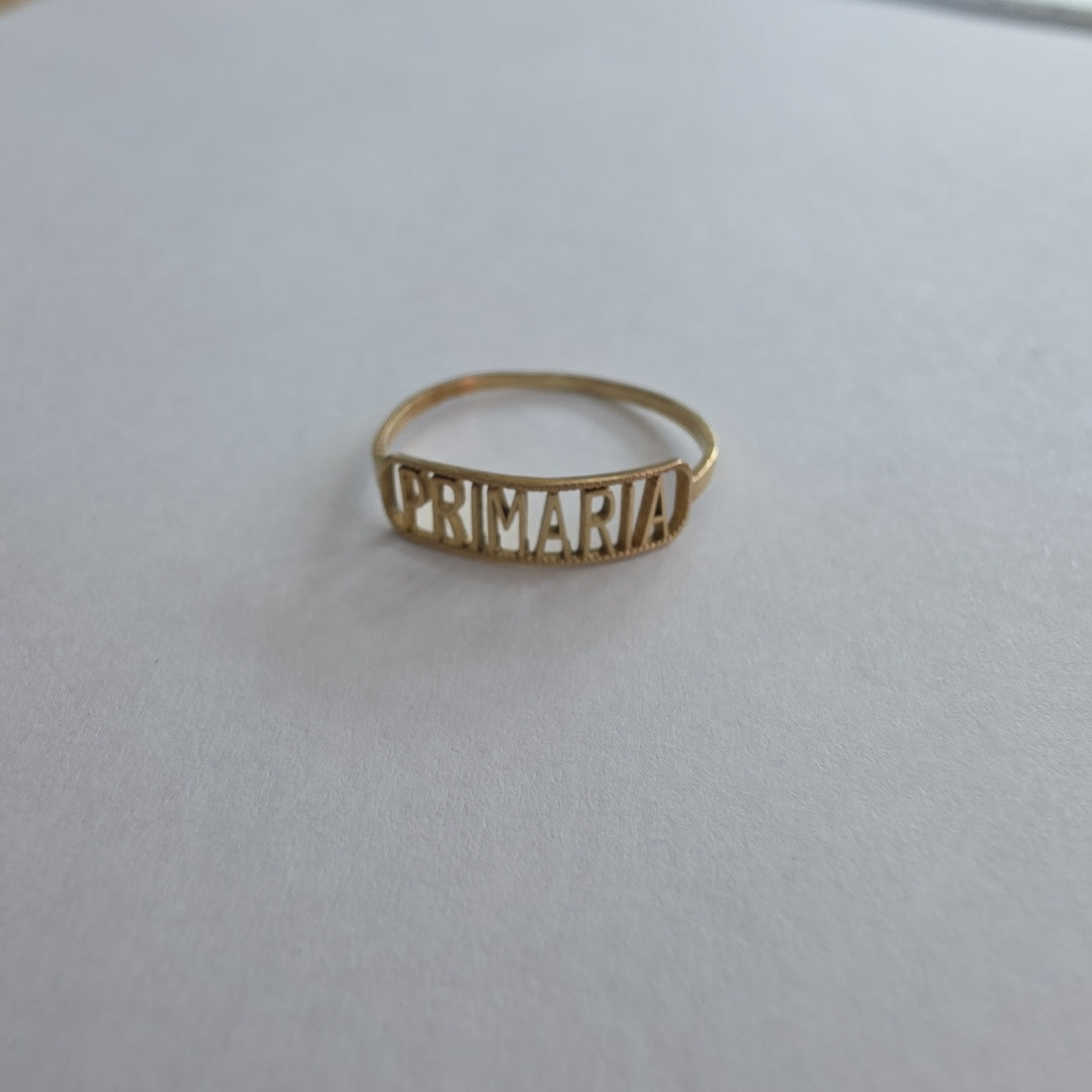 ANILLO DE GRADUACIÓN ORO 10 K 0,70 GRMS (SEMINUEVO)