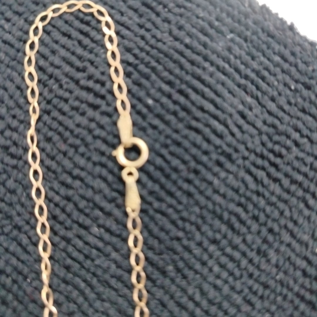 CADENA, MEDALLA RELIGIOSA ORO 10 K 2.6 GRMS (SEMINUEVO)