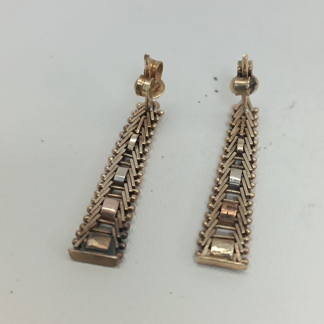 ARETES PAR ORO 10 K 3.3 GRMS (SEMINUEVO)