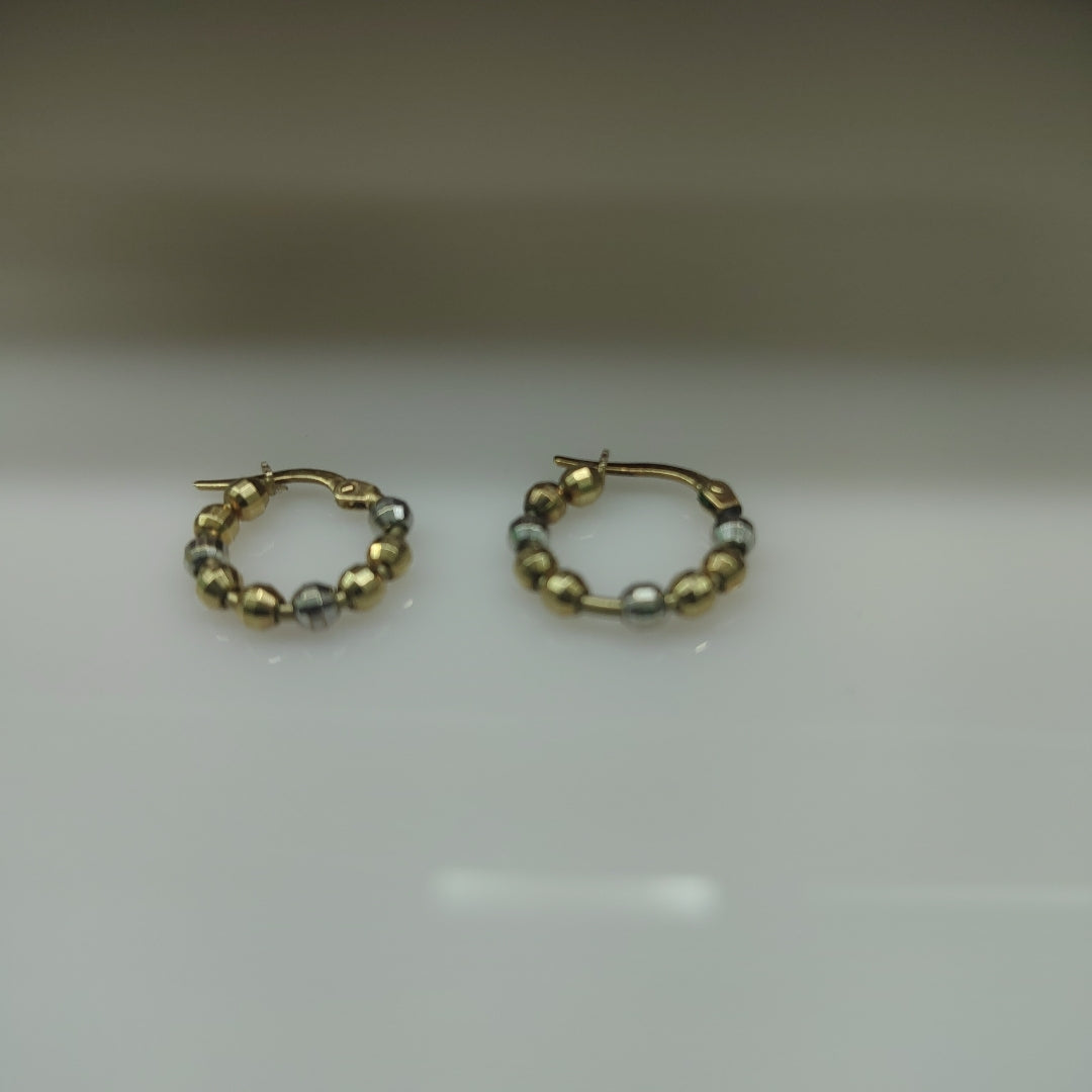 ARRACADAS PAR ORO 14 K 2.2 GRMS (SEMINUEVO)