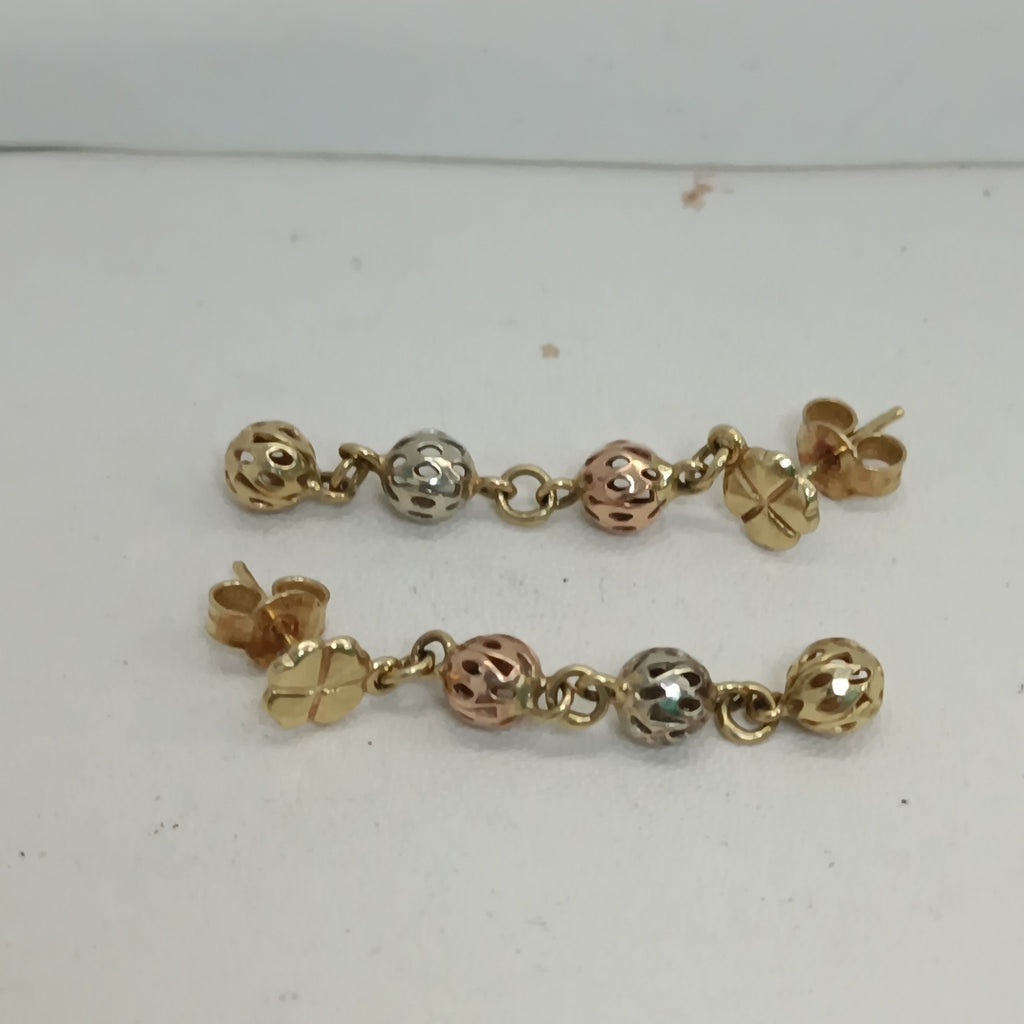 ARETES PAR ORO 14 K 2.2 GRMS (SEMINUEVO)