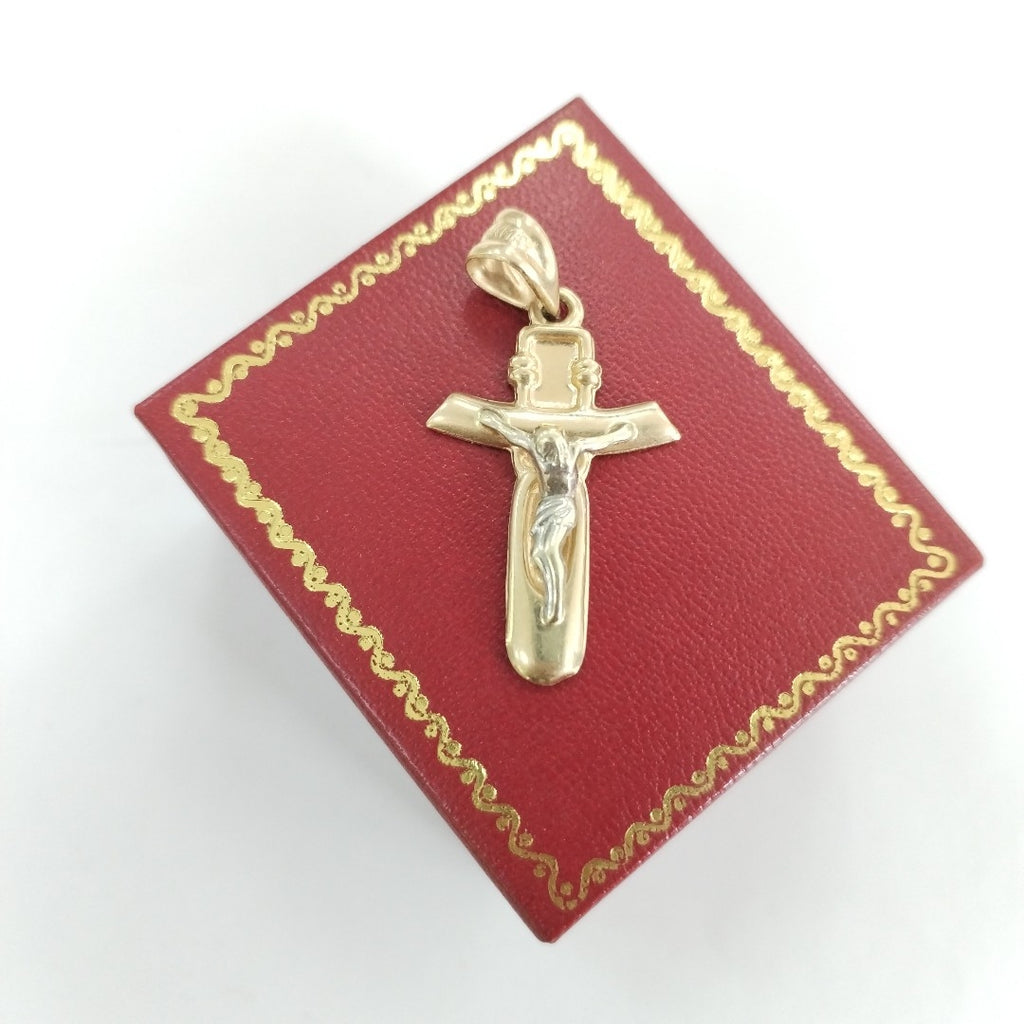 CRUCIFIJO ORO 14 K 1,40 GRMS (SEMINUEVO)