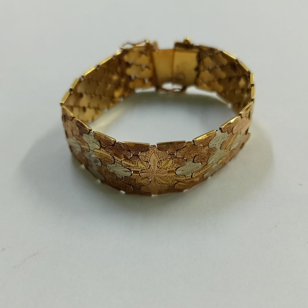 PULSERA ORO, ORO COMBINADO 18 K 42.6 GRMS (SEMINUEVO)