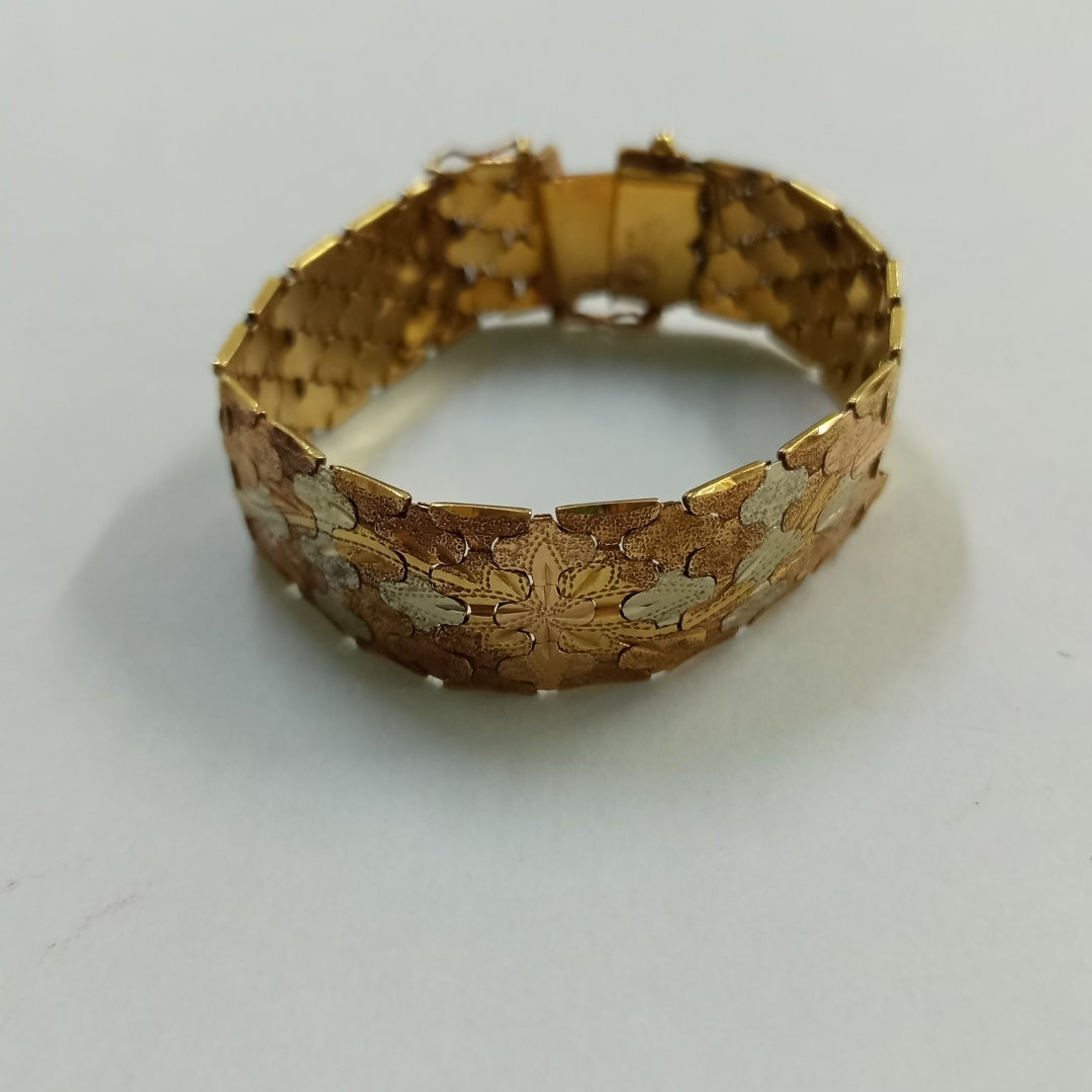PULSERA ORO, ORO COMBINADO 18 K 42.6 GRMS (SEMINUEVO)
