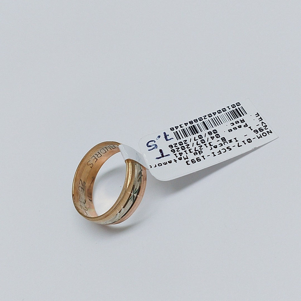 ARGOLLA ORO 14 K 1.9 GRMS (SEMINUEVO)