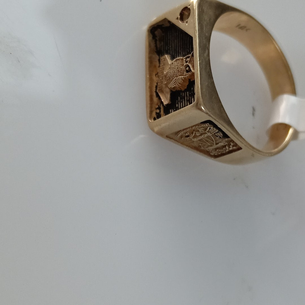 ANILLO DE GRADUACIÓN ORO 8 K 9.2 GRMS (SEMINUEVO)
