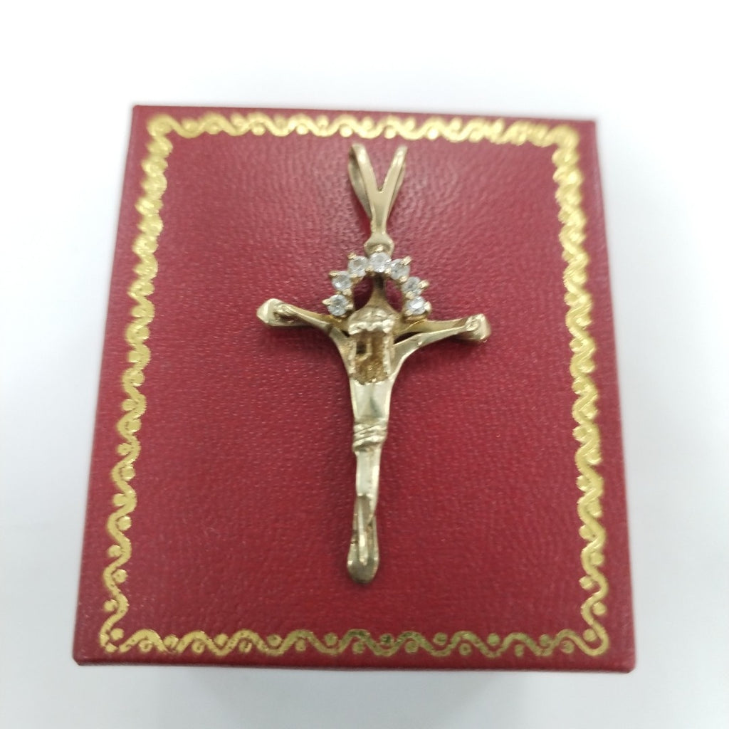 CRUCIFIJO ORO 10 K 2,60 GRMS (SEMINUEVO)
