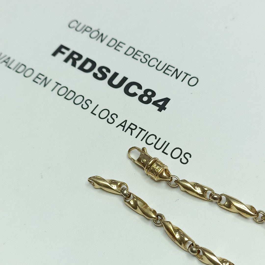 PULSERA ORO,ORO COMBINADO 14 K 17,50 GRMS (SEMINUEVO)