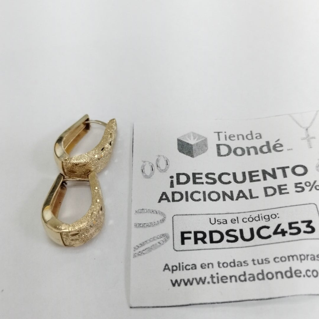 ARRACADAS PAR ORO 14 K 3,20 GRMS (SEMINUEVO)