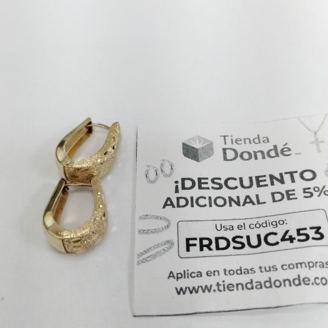 ARRACADAS PAR ORO 14 K 3,20 GRMS (SEMINUEVO)