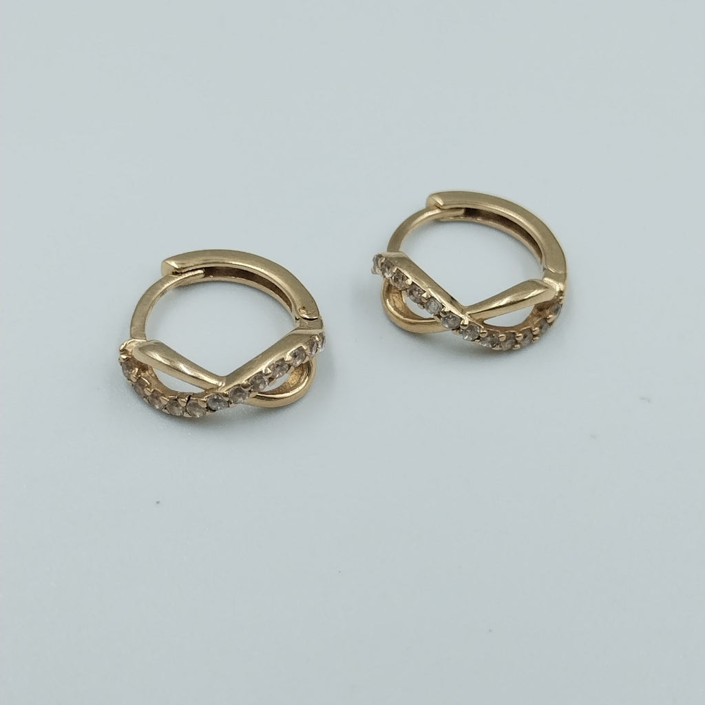 ARRACADAS PAR ORO 14 K 1.8 GRMS (SEMINUEVO)