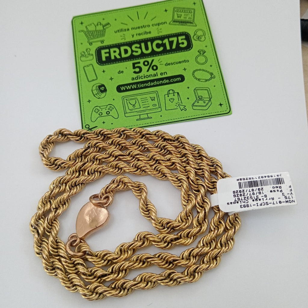 CADENA ORO 10 K 89.8 GRMS (SEMINUEVO)