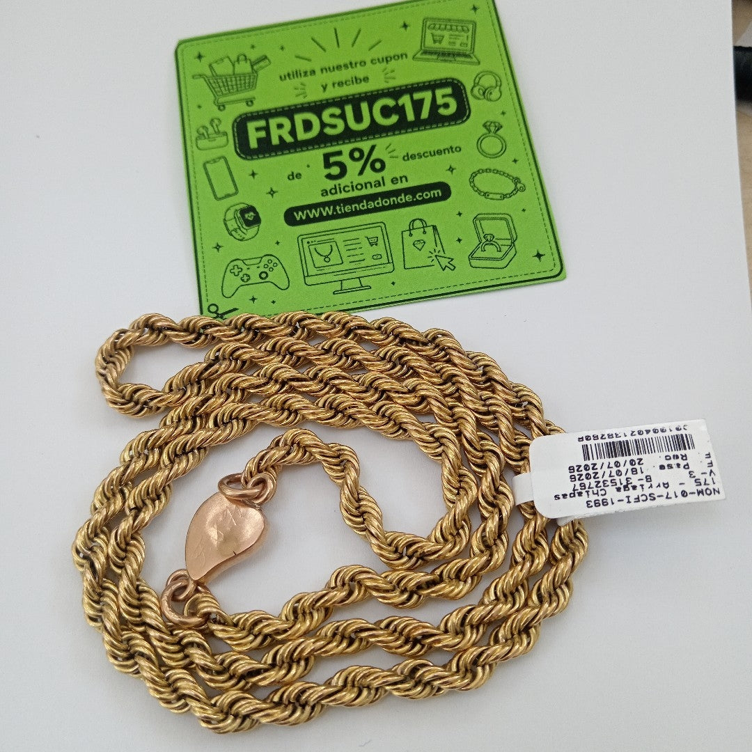 CADENA ORO 10 K 89.8 GRMS (SEMINUEVO)