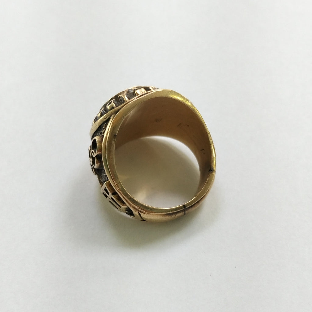 ANILLO DE GRADUACIÓN ORO 10 K 21 GRMS (SEMINUEVO)