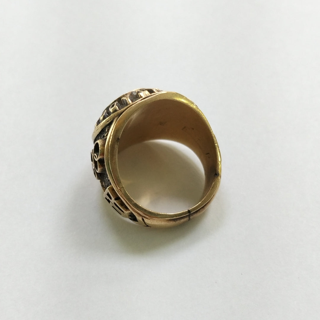 ANILLO DE GRADUACIÓN ORO 10 K 21 GRMS (SEMINUEVO)