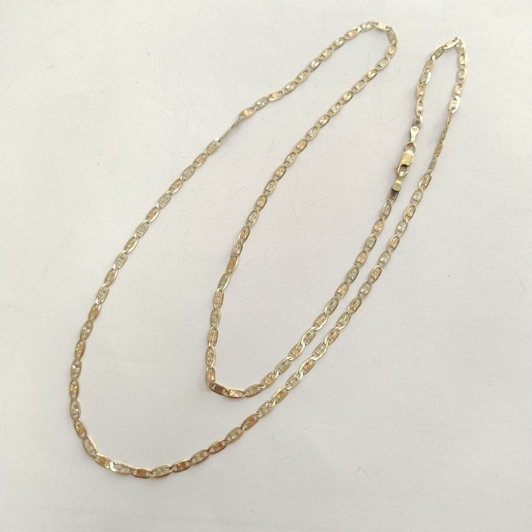 CADENA ORO COMBINADO 14 K 4.7 GRMS (SEMINUEVO)