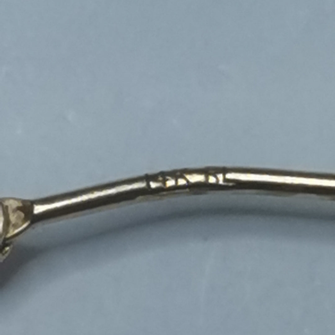 ARRACADAS PAR ORO COMBINADO 14 K 2.3 GRMS (SEMINUEVO)