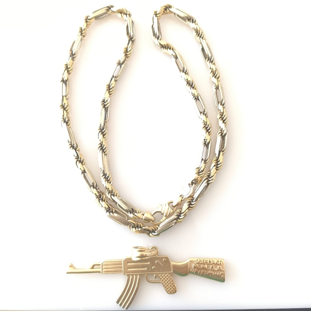 CADENA, DIJE ORO 14 K 140.3 GRMS (SEMINUEVO)
