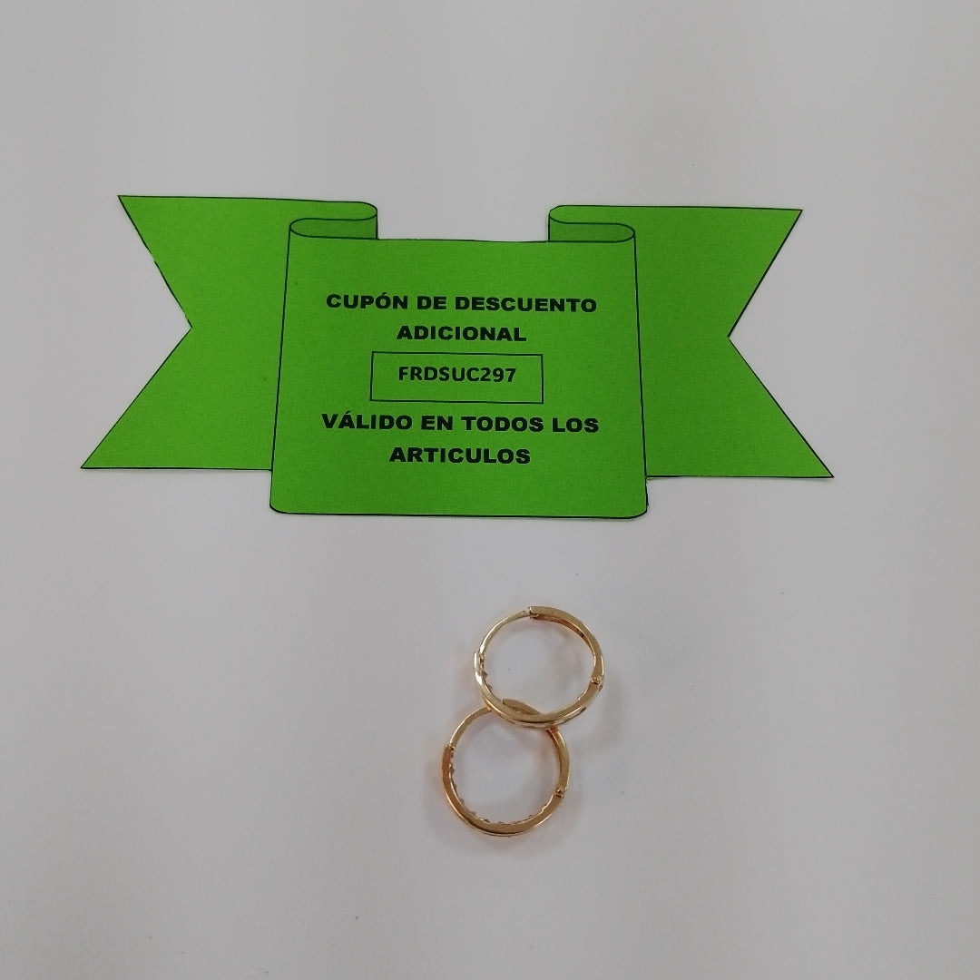 ARRACADAS PAR ORO 10 K 1.7 GRMS (SEMINUEVO)