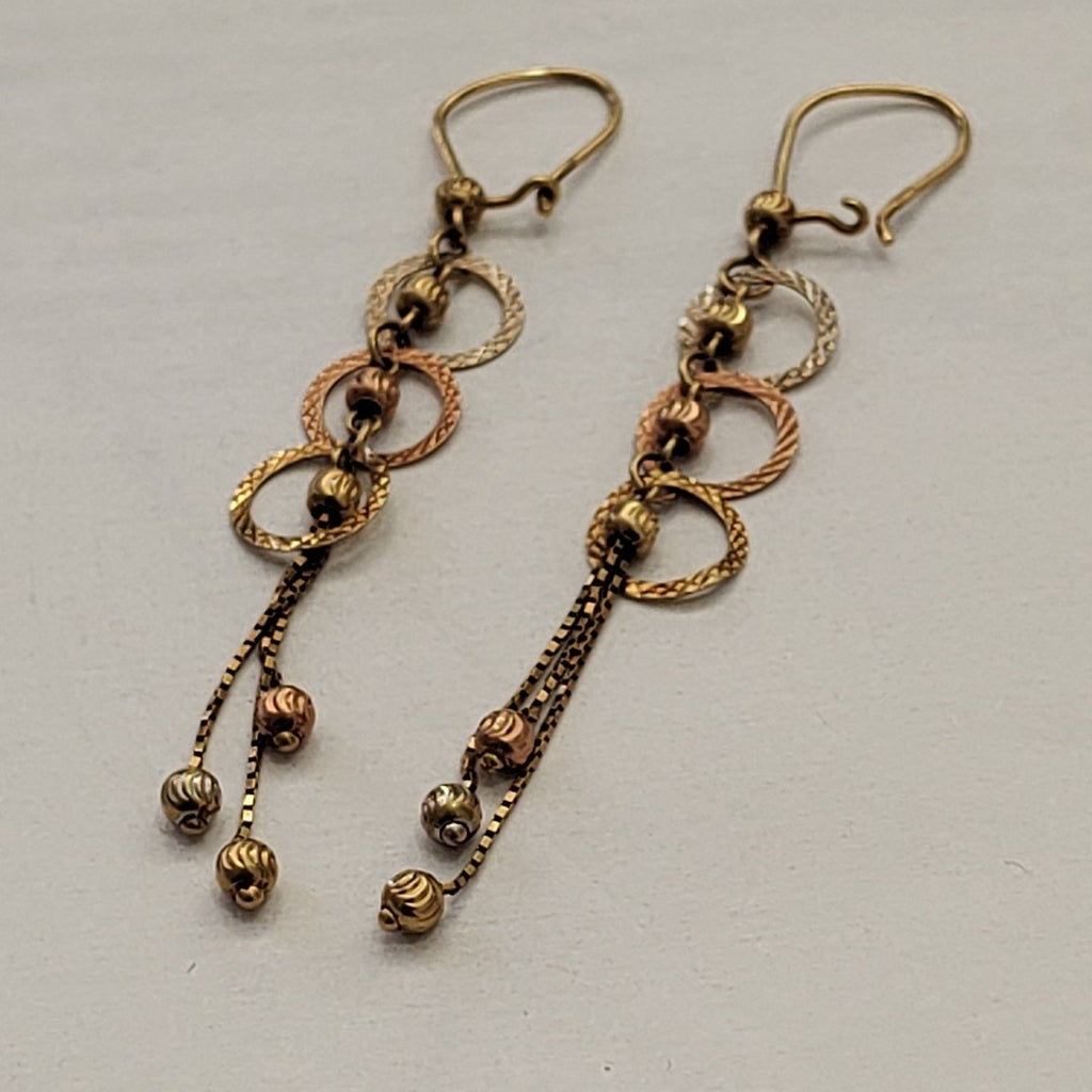 ARETES PAR ORO 14 K 2,70 GRMS (SEMINUEVO)