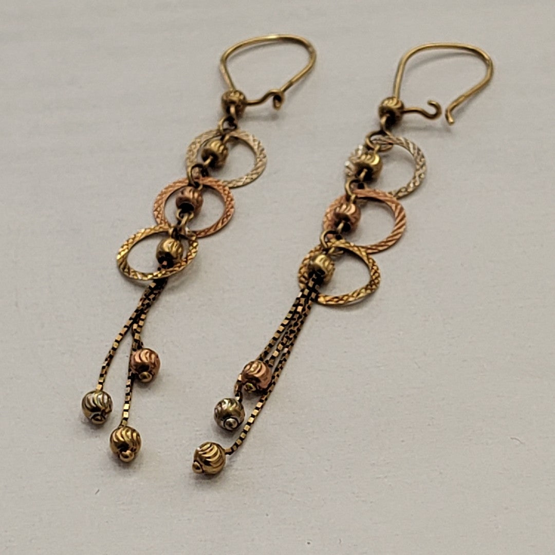 ARETES PAR ORO 14 K 2,70 GRMS (SEMINUEVO)
