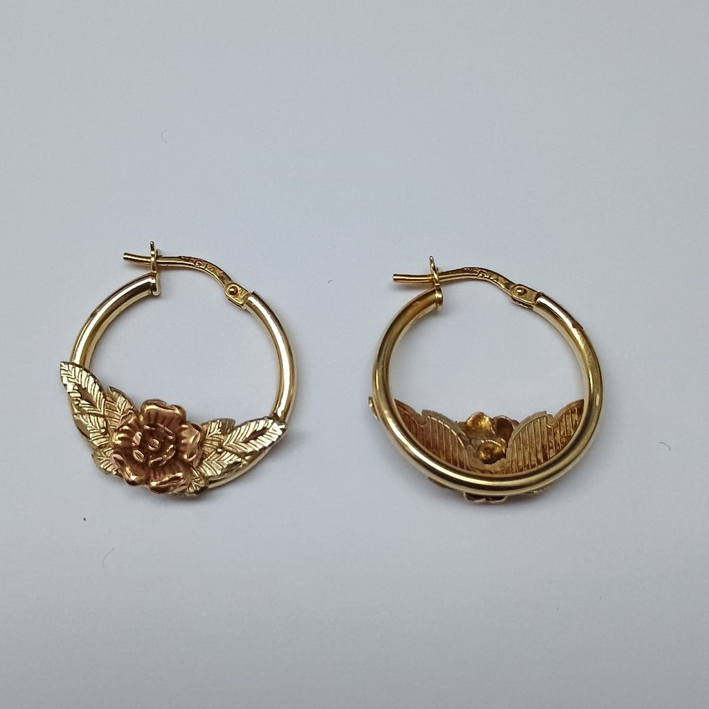 ARRACADAS PAR ORO 14 K 4.3 GRMS (SEMINUEVO)