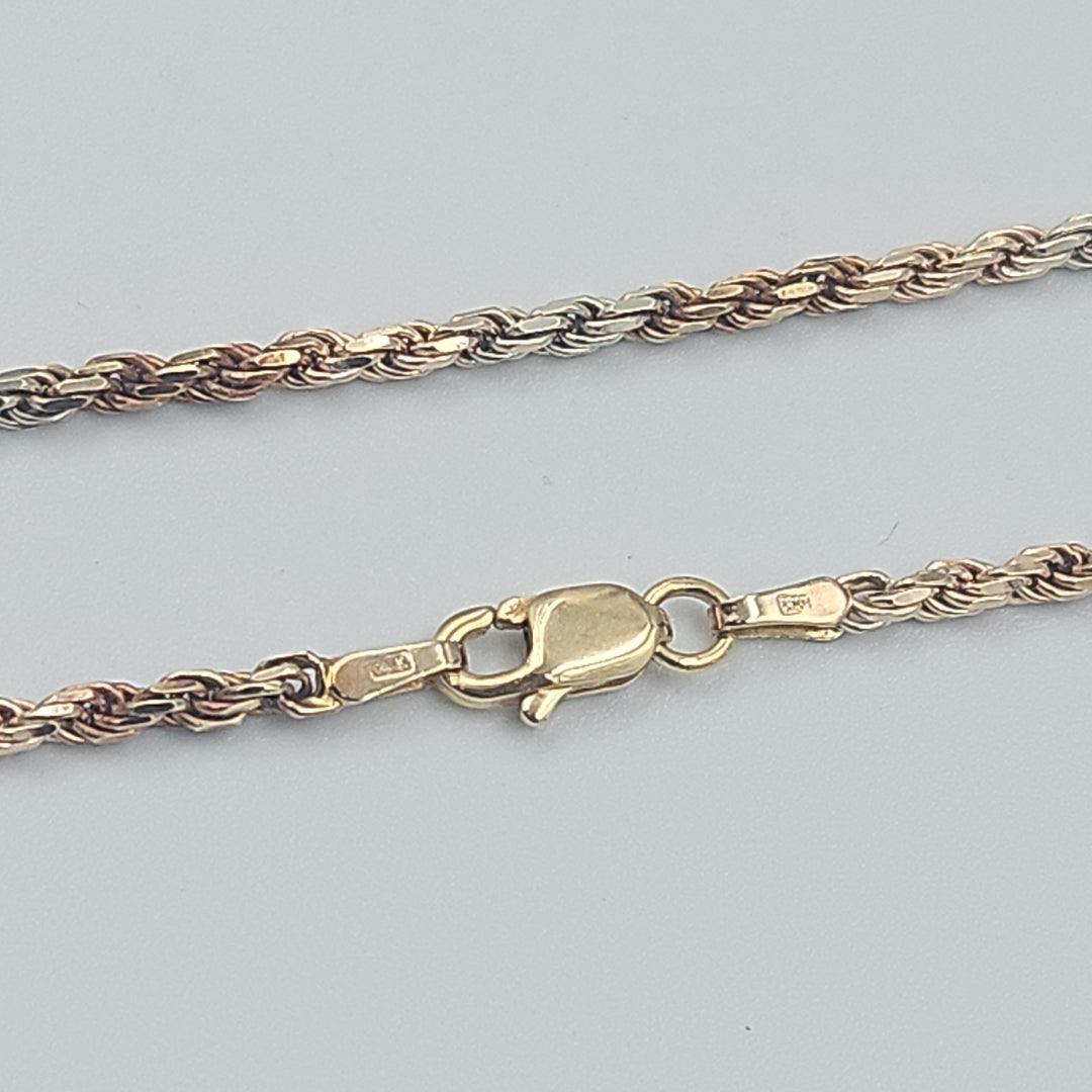 CADENA ORO COMBINADO 14 K 11,30 GRMS (SEMINUEVO)