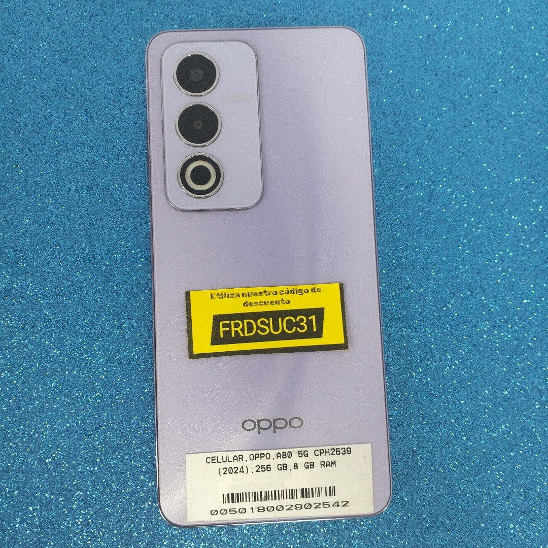 CELULAR OPPO A80 5G CPH2639 (2024) 256 GB 8 GB RAM (SEMINUEVO)
