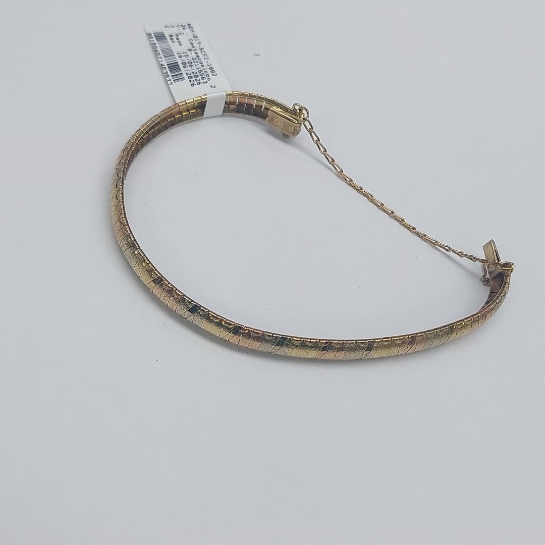 PULSERA ORO COMBINADO 10 K 18,80 GRMS (SEMINUEVO)
