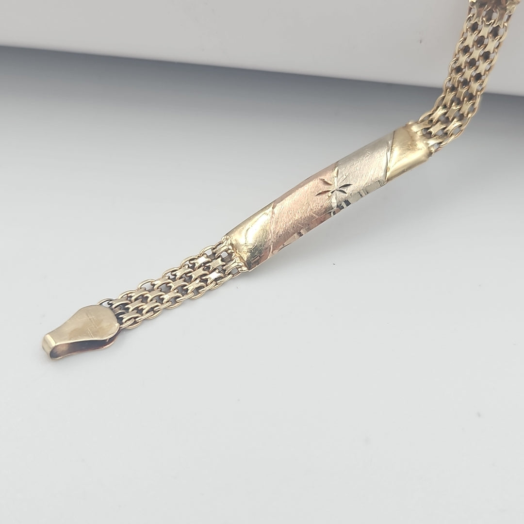 PULSERA ORO,ORO COMBINADO 10 K 4,10 GRMS (SEMINUEVO)