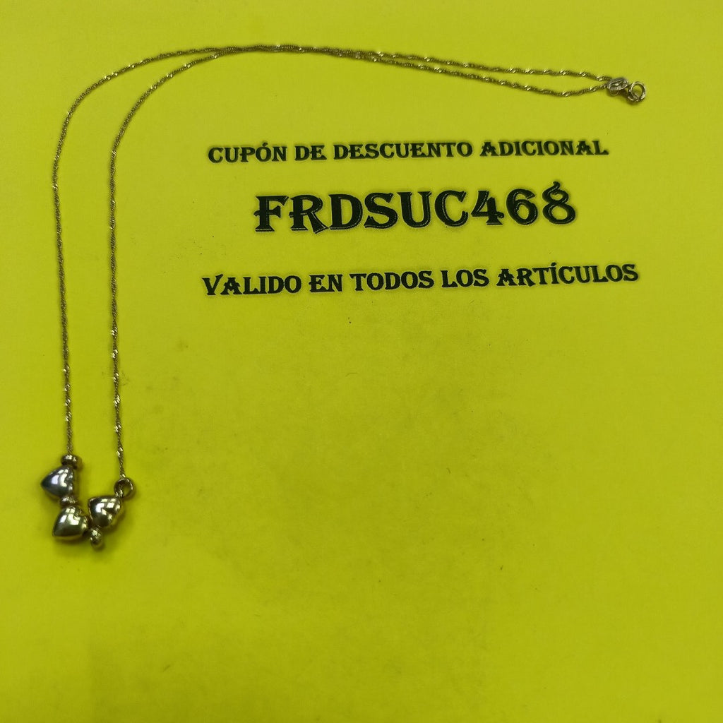 CADENA ORO COMBINADO 10 K 1,50 GRMS (SEMINUEVO)
