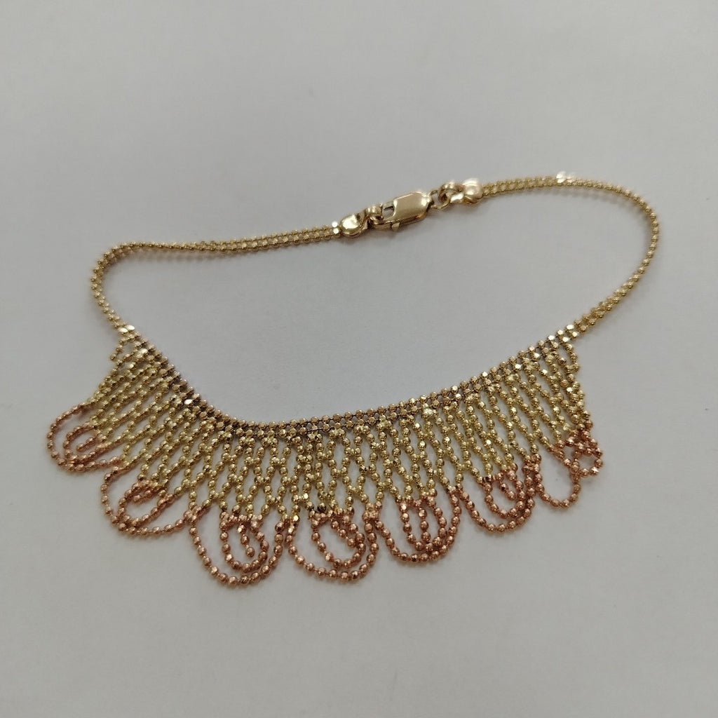 PULSERA ORO, ORO COMBINADO 10 K 6.6 GRMS (SEMINUEVO)