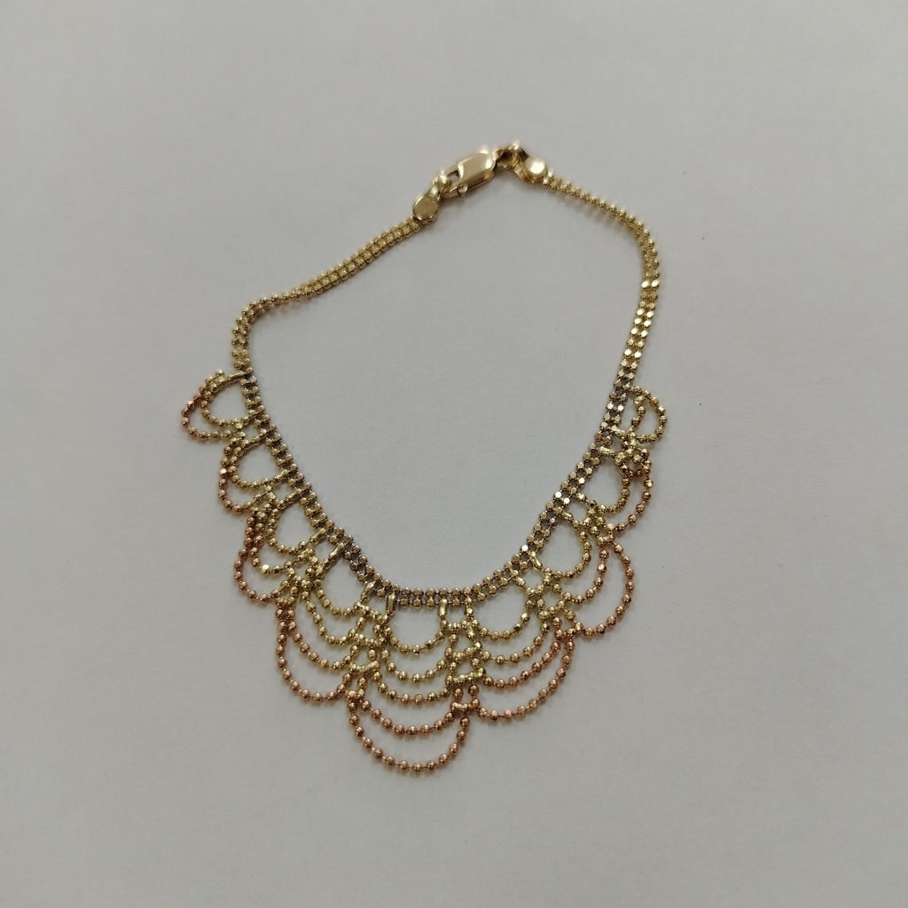 PULSERA ORO, ORO COMBINADO 10 K 4.4 GRMS (SEMINUEVO)