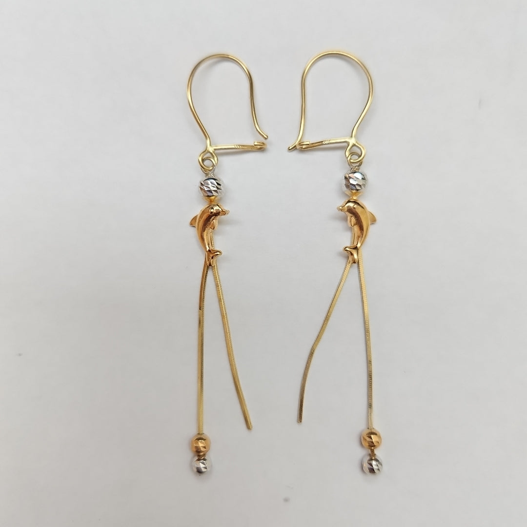 ARETES PAR ORO 14 K 2.5 GRMS (SEMINUEVO)