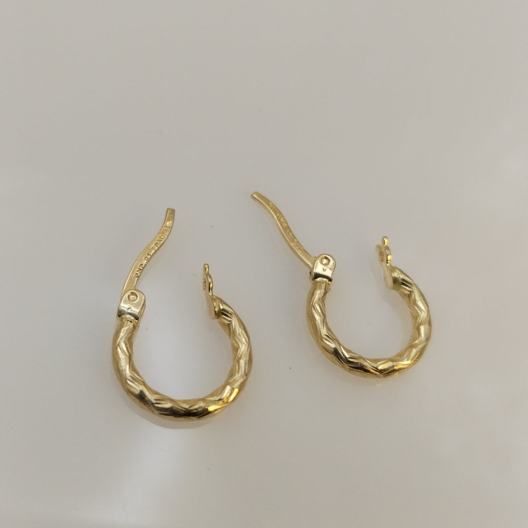 ARRACADAS PAR ORO 14 K 1,20 GRMS (SEMINUEVO)