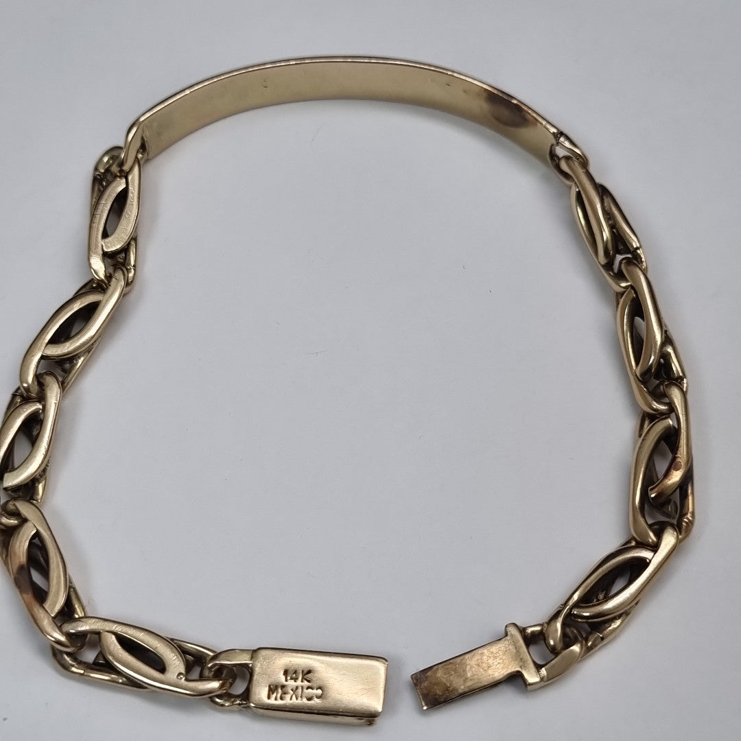 ESCLAVA ORO 14 K 25.8 GRMS (SEMINUEVO)