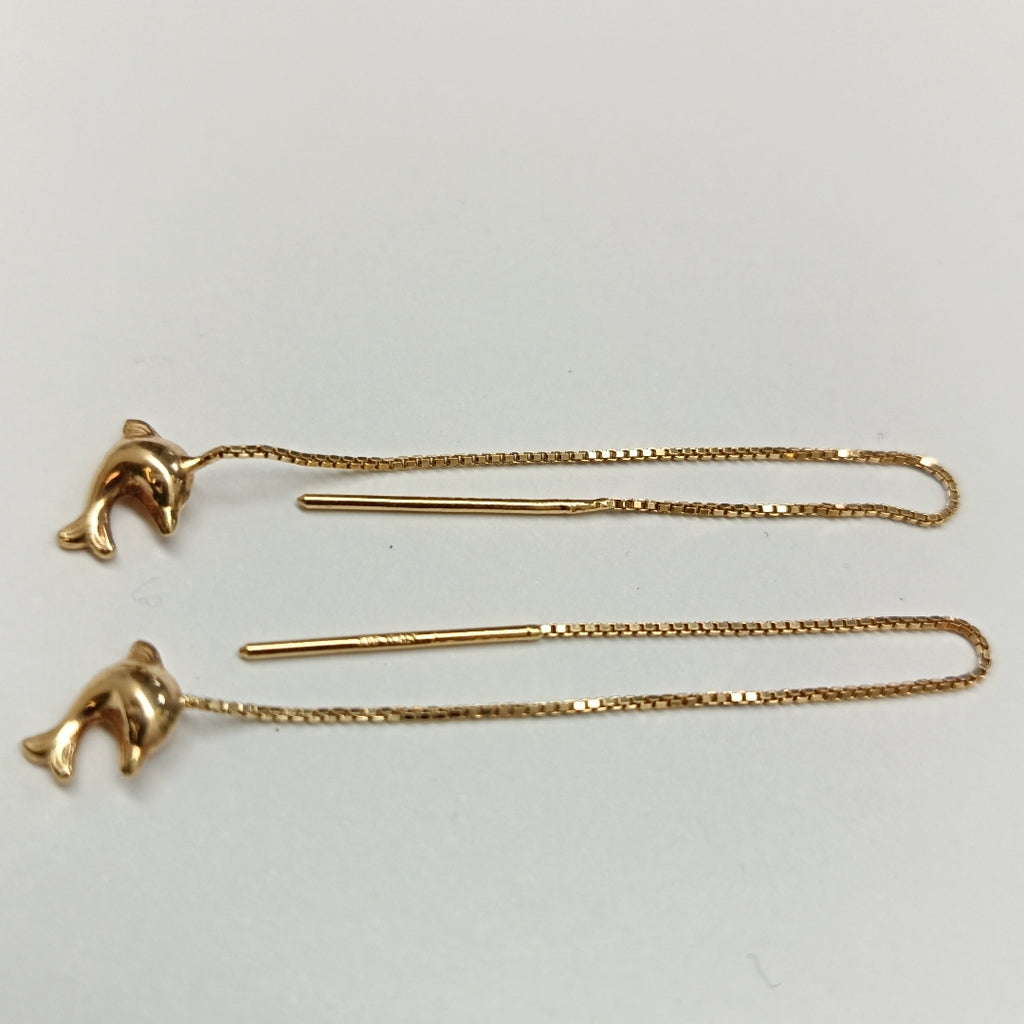 VIOLADORES PAR ORO 14 K 1.1 GRMS (SEMINUEVO)
