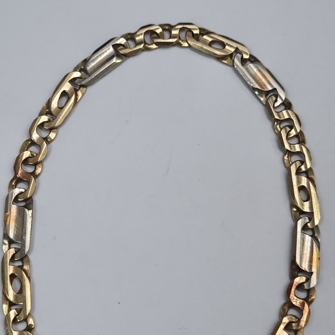 PULSERA ORO, ORO COMBINADO 14 K 9.3 GRMS (SEMINUEVO)