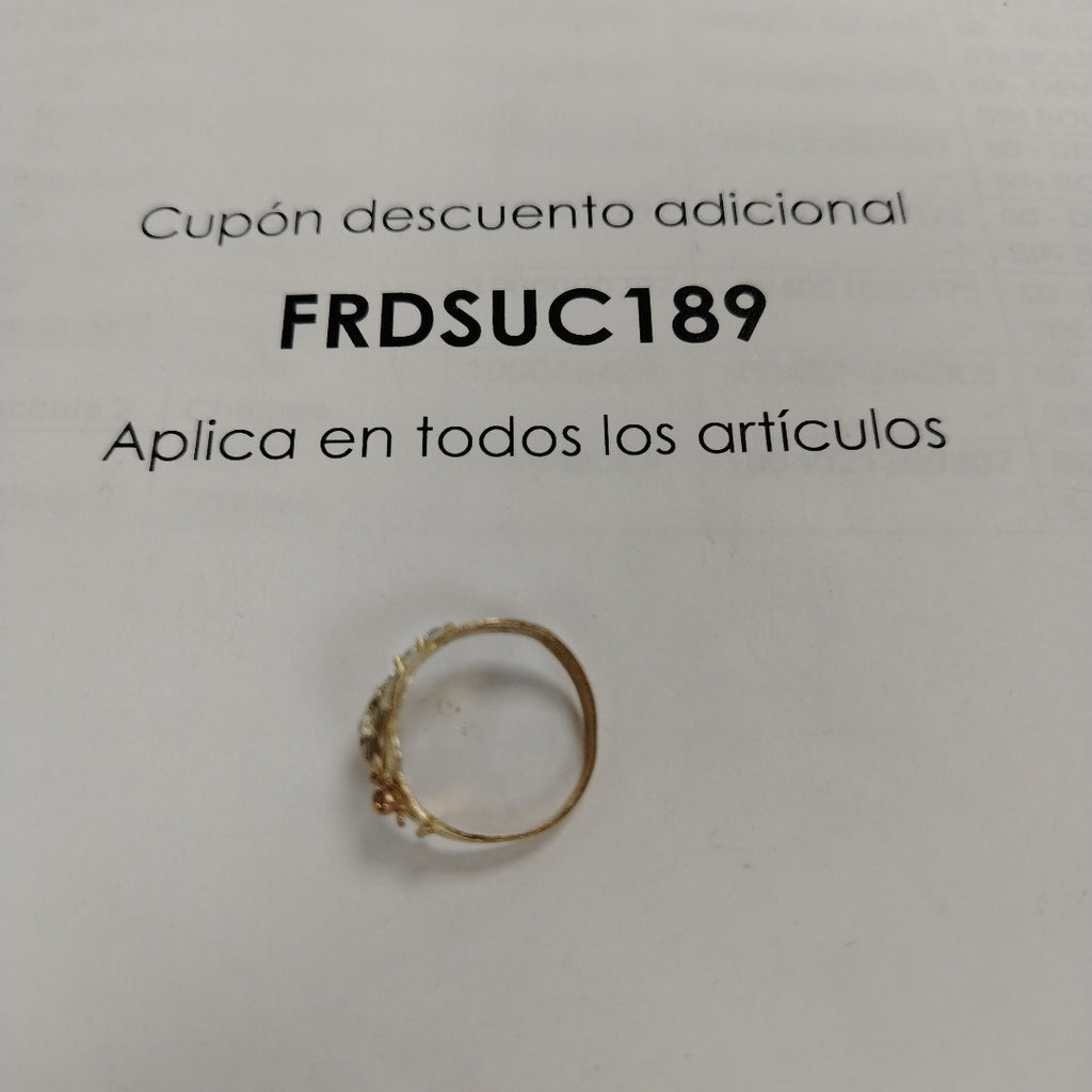 ANILLITO ORO COMBINADO 10 K 2.4 GRMS (SEMINUEVO)