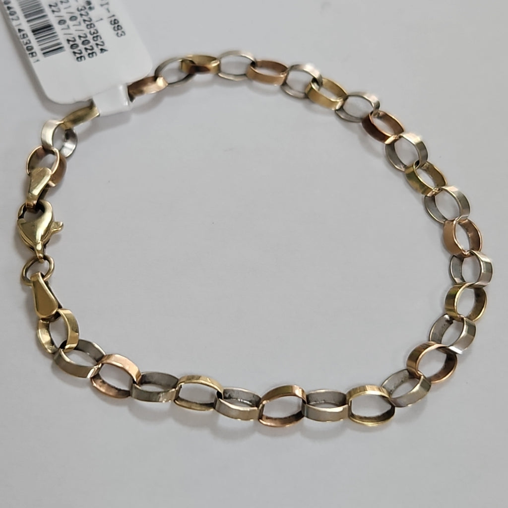 PULSERA ORO COMBINADO 14 K 2,20 GRMS (SEMINUEVO)