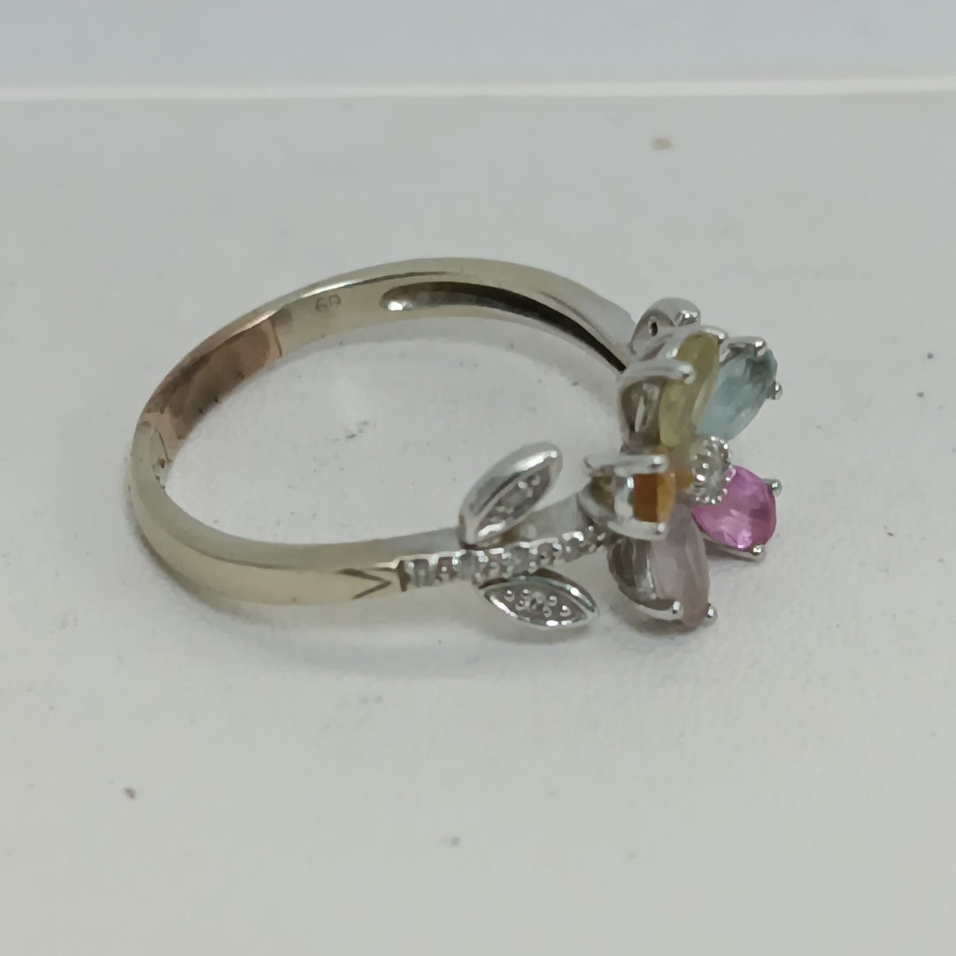 ANILLO ORO BLANCO 14 K 3,80 GRMS (SEMINUEVO)