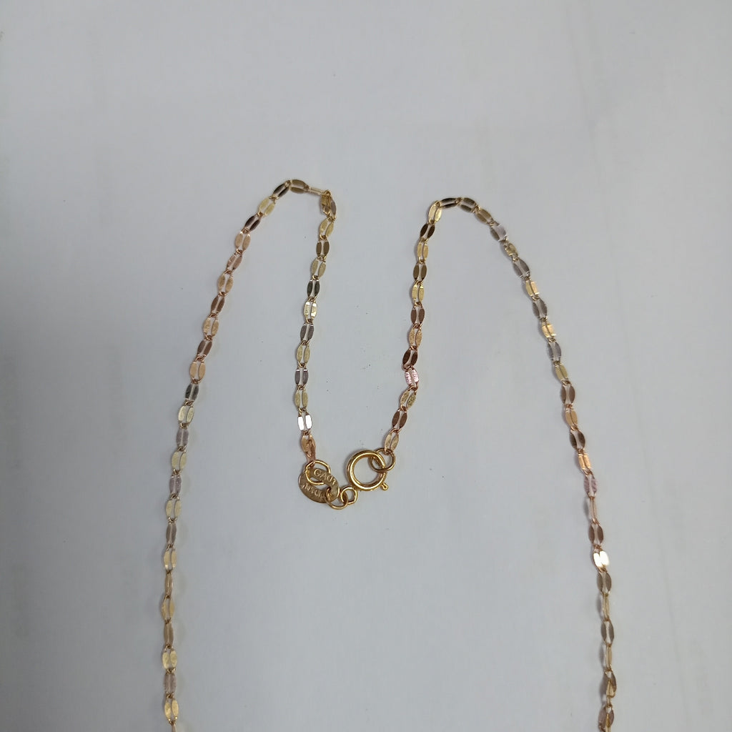 CADENA ORO COMBINADO 10 K 0.9 GRMS (SEMINUEVO)