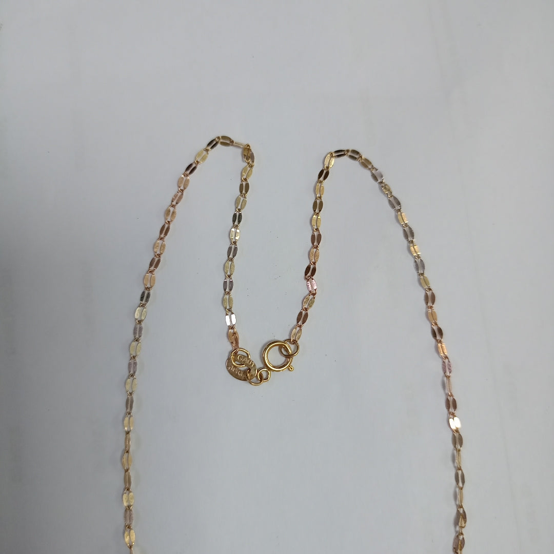 CADENA ORO COMBINADO 10 K 0.9 GRMS (SEMINUEVO)