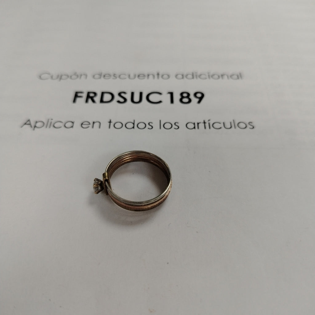 SEMANARIO DE ARGOLLAS ORO COMBINADO 10 K 3.4 GRMS (SEMINUEVO)