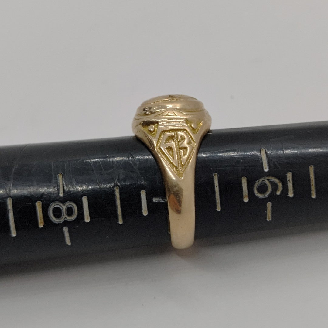 ANILLO DE GRADUACIÓN ORO 14 K 7.5 GRMS (SEMINUEVO)