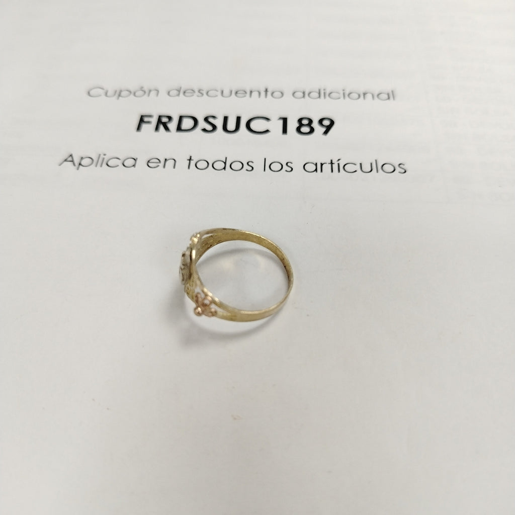 ANILLITO ORO COMBINADO 10 K 2.4 GRMS (SEMINUEVO)